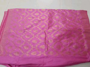 Pink Banarasi saree