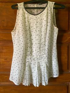 Chic Polka Dot Sleeveless Top