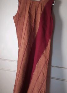 Ethnic South Cotton embroidered Kurti &amp; dupatta