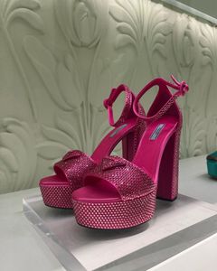 PRADA Sparkling Platform Heels