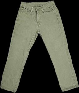 Olive Green Denim Jeans