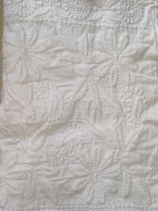 White Embroidered Pants