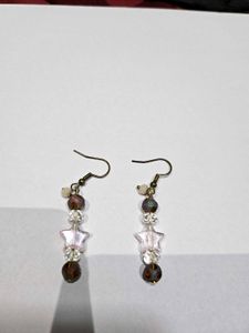 Handmade Sparkling Star Dangle Earrings