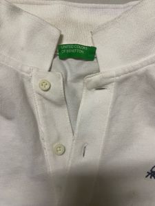 Boys White Polo T-Shirt