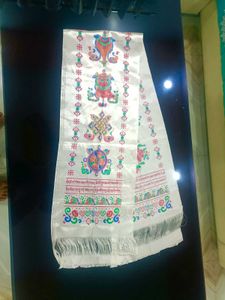 Traditional Tibetan Scarf White