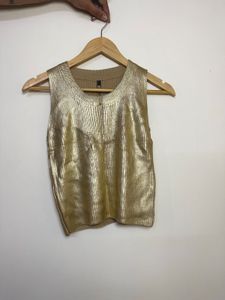 Sparkly Gold Sleeveless Top