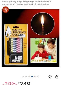 Relighting Magic Candles With 10 in Each Pack