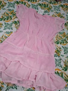 Pink Lace Detailed Kurta
