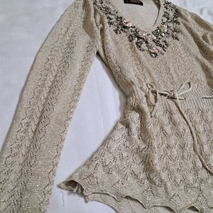 Y2k Vintage 2000s Embellished Desi Chatpata Top
