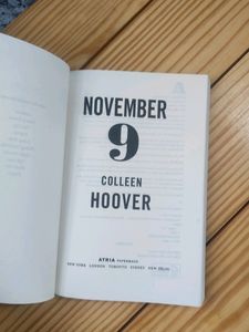 Colleen Hoover Ugly Love And November 9