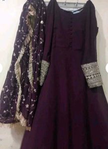 Elegant Purple Kurta Set with Dupatta