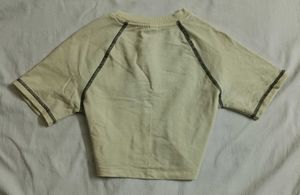 set of 2 raglan print crop top