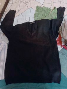 Classic Black V-Neck Sweater