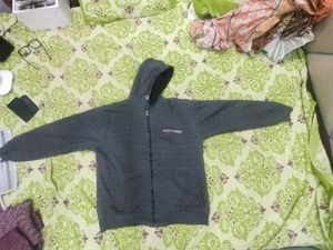 Men's Grey Zip-Up Hoodie