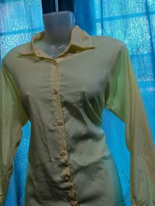Yellow Button-Down Shirt