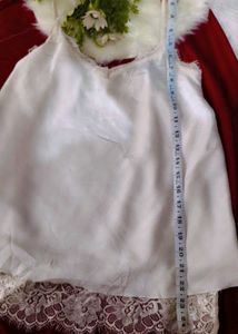 Lace Trimmed Satin Pajama Set
