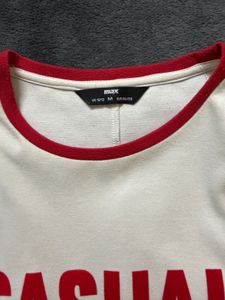 Casual Vibe Cream T-Shirt