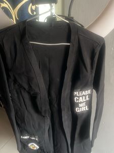long cotton coat/shrug