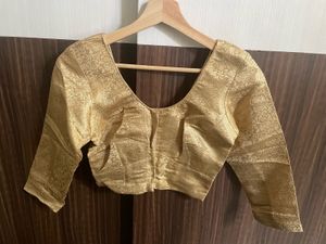 Elegant Brocade Blouse