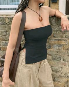 Black Strapless Tube Top