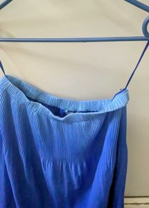 Stylish Pleated Midi Skirt nd Crop top transparent