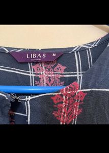 Libas Stylish Checked long kurta/ dress