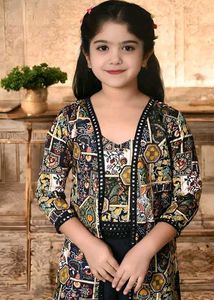 New Stylish shrug top plazo set