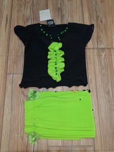 Top With Long Side Cut Skirt 🧚‍♀️