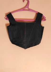 Denim Corset Top