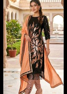 bust 32 Designer Sequins Kurta Set