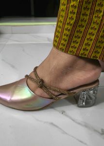 Chic Mules with Embellished Straps