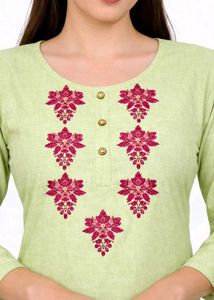 pista green colour kurti