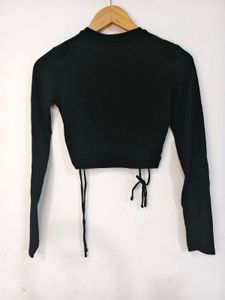 🇹🇷 Bershka Black Snake Print Crop Top