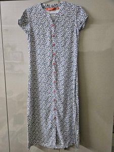 Geometric Printed Straight Kurtha