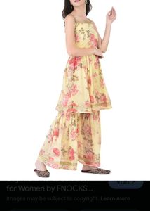 Floral Print Sharara Suit Set