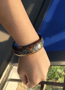 Unique Multi-Color Splatter/Chunky Bangle