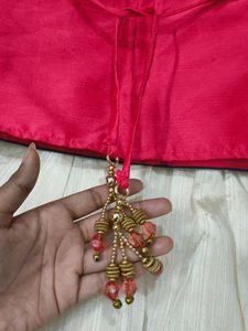 Girls' Embroidered Lehenga Choli Set