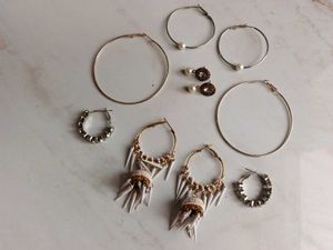 Assorted Hoop Earrings Set