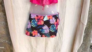 I. Tropical Print Bikini Bottom