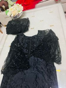 Black garara Embroidered Set