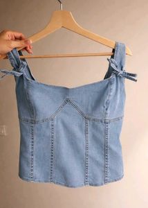 Denim Corset Top