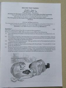 ICSE English Grammar Supplementary Test Papers