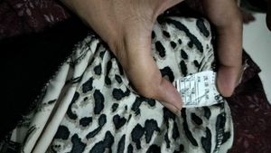 Premium Animal Print Lace Yoke Top | XXL | ₹999