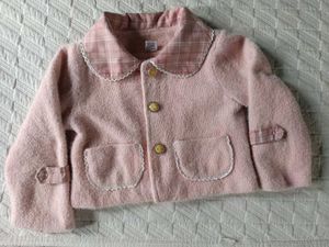 Girls Pink Knit Cardigan