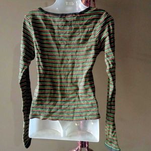Striped Long Sleeve Top