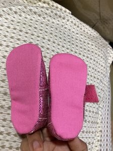 Pink Glitter Booties