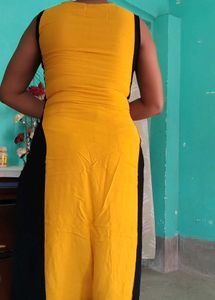 Stylish Yellow &amp; Black Kurta