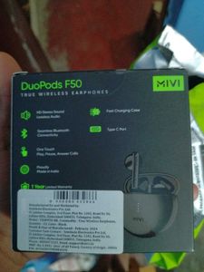 Mivi Duo Pods F50 With 50 hours Play Time