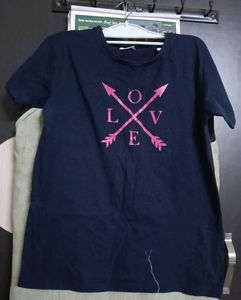 Navy Blue LOVE T-Shirt
