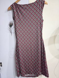 Patterned Sleeveless Dress